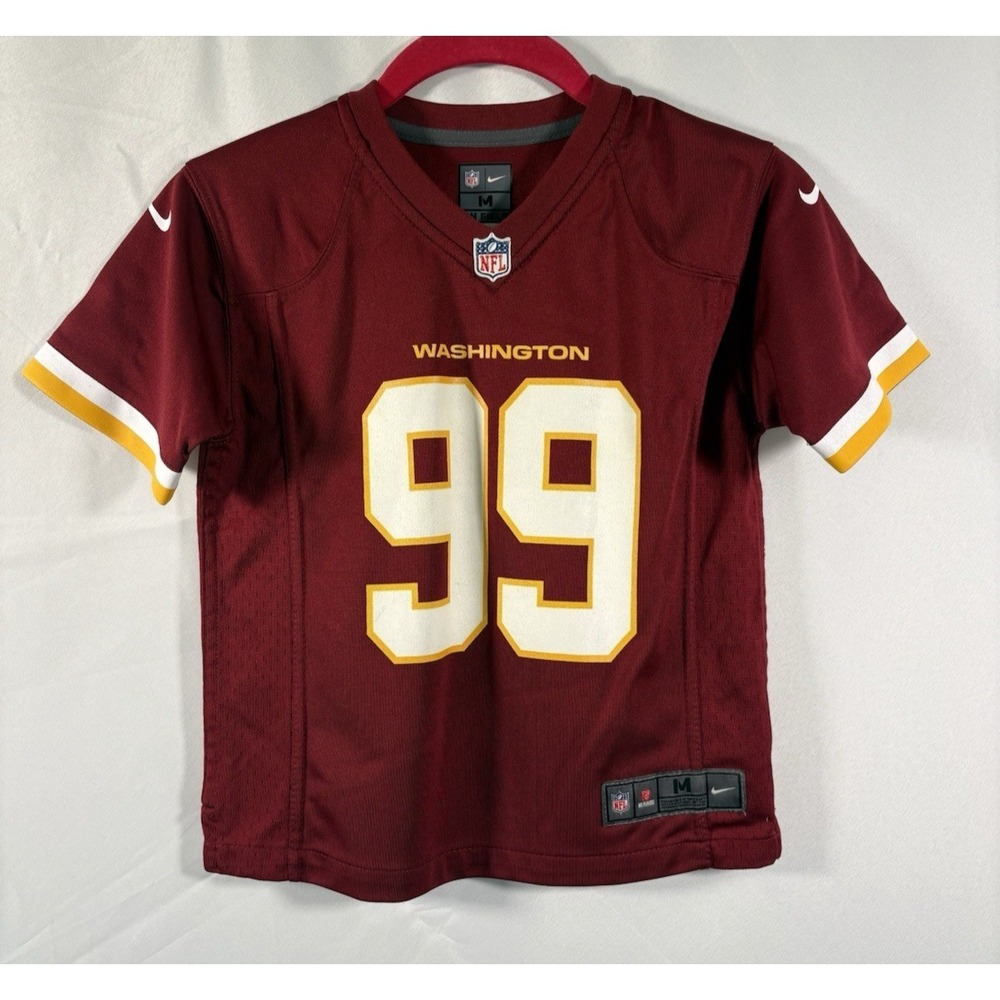 Nike on field apparel jersey youth size M 5-6 washinton commanders #99 young